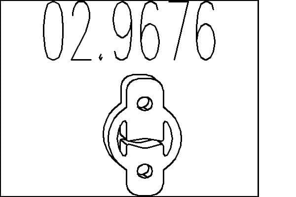 tampon cauciuc,amortizor esapament MTS 02.9676