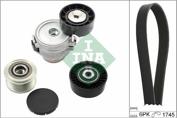 Set curea transmisie cu caneluri Schaeffler INA 529 0518 20