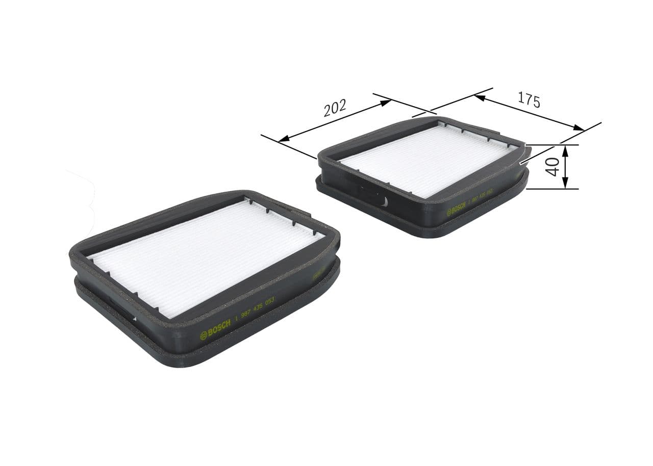 Filtru, aer habitaclu BOSCH 1 987 435 053