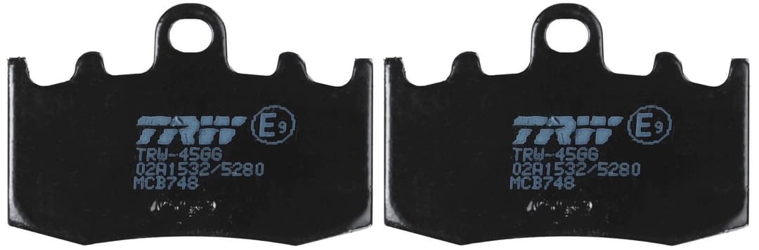 set placute frana,frana disc TRW MCB748