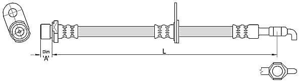 Furtun frana METZGER 4110285