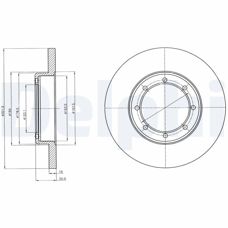 Disc frana DELPHI BG4344