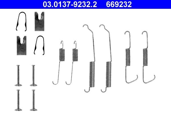Set accesorii, sabot de frana ATE 03.0137-9232.2