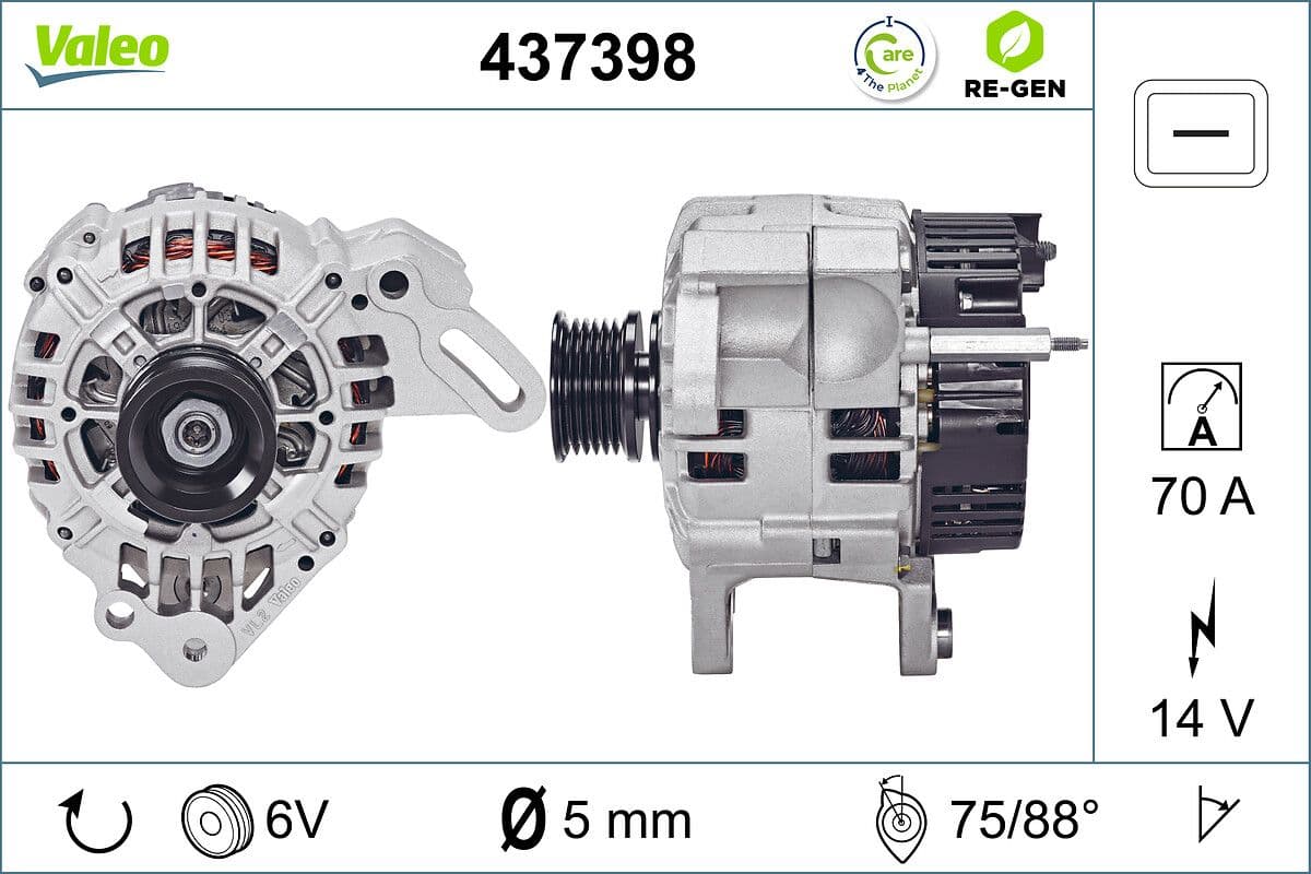 Generator / Alternator VALEO 437398
