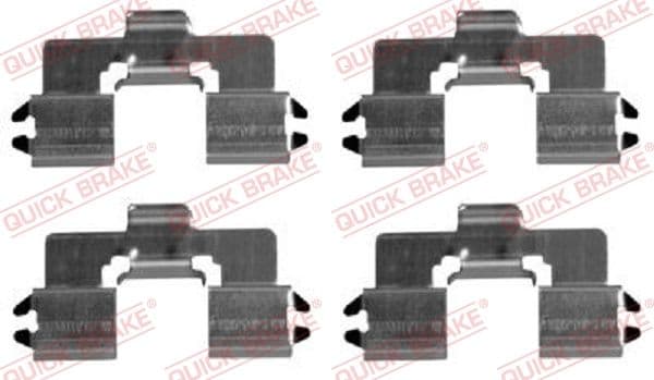 Set accesorii, placute frana QUICK BRAKE 109-1666