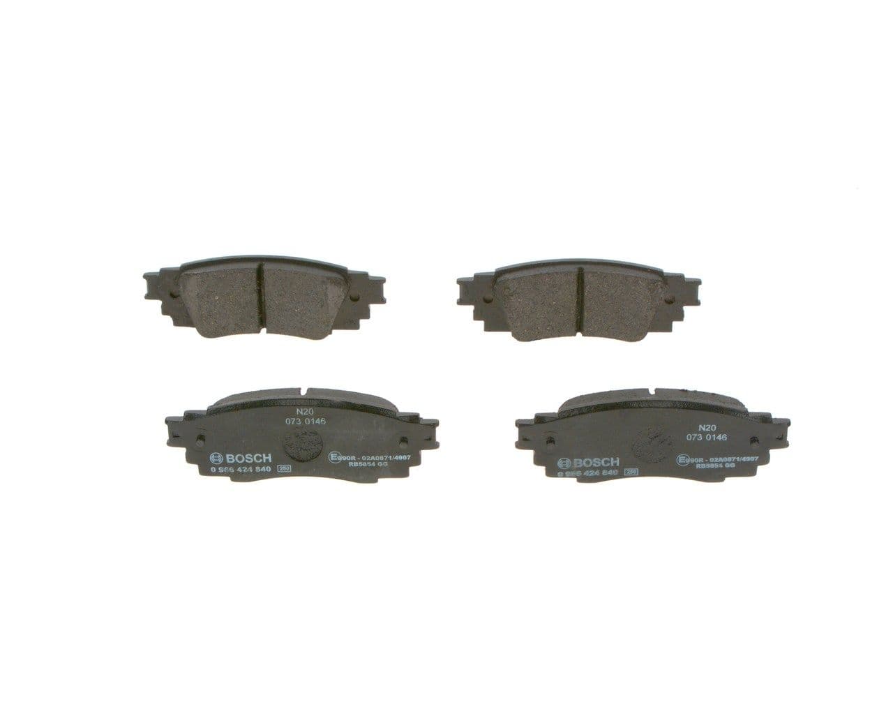 set placute frana,frana disc BOSCH 0 986 424 840
