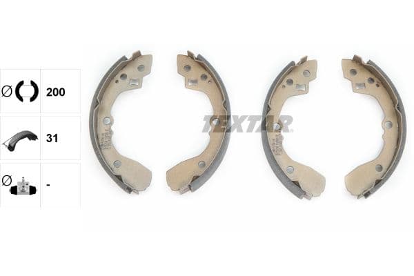 Set saboti frana TEXTAR 91065000