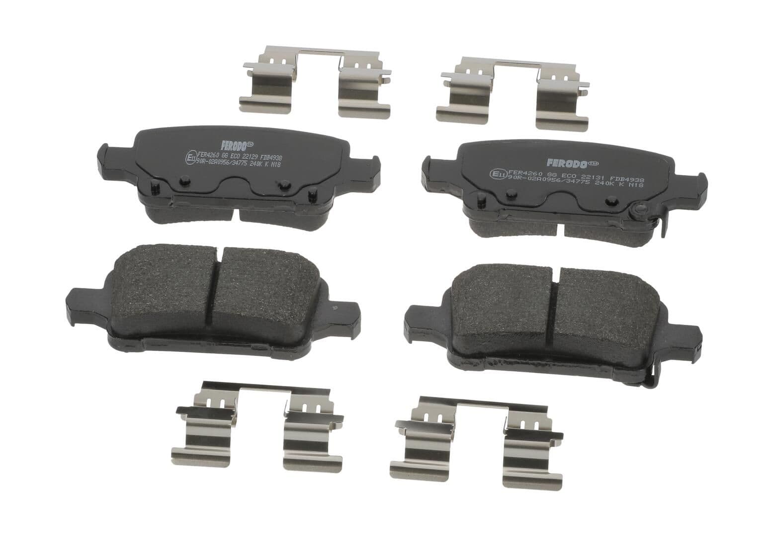 set placute frana,frana disc FERODO PREMIER ECO FRICTION FDB4938