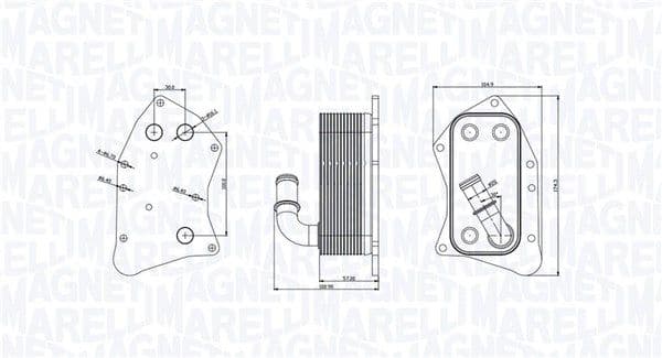 Radiator ulei, ulei motor MAGNETI MARELLI 350300002300