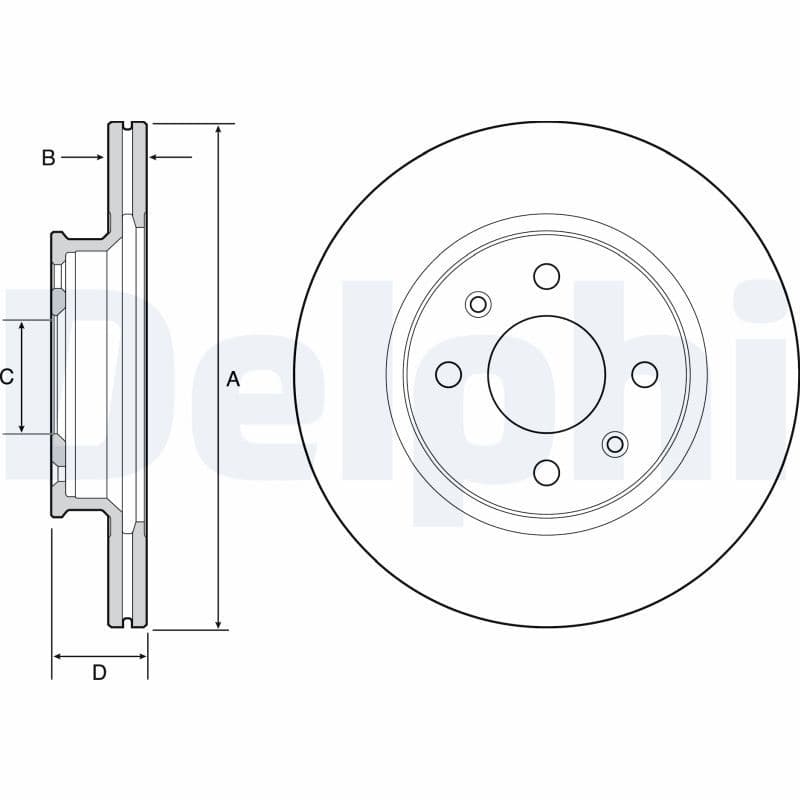 Disc frana DELPHI BG4535