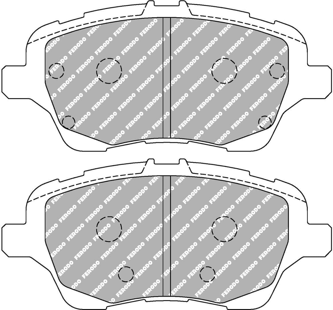 set placute frana,frana disc FERODO FCP4612H