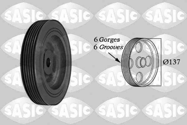 Fulie curea, arbore cotit SASIC 4000703