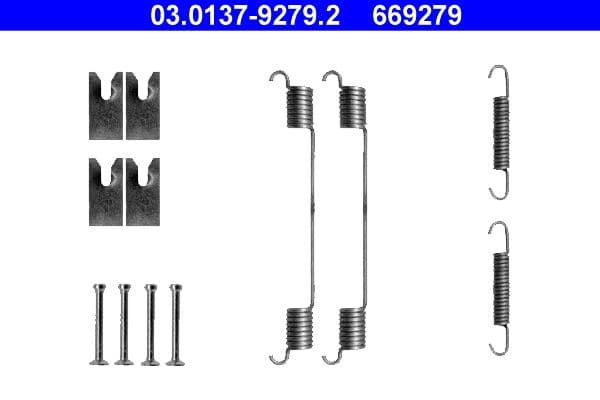 Set accesorii, sabot de frana ATE 03.0137-9279.2