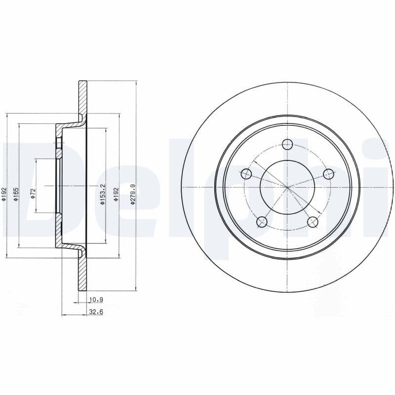 Disc frana DELPHI BG3930
