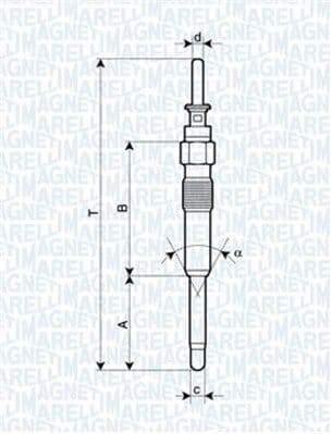 Bujie incandescenta MAGNETI MARELLI 062900023304