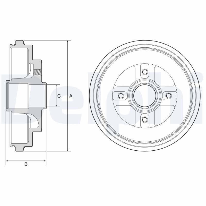 Tambur frana DELPHI BF630