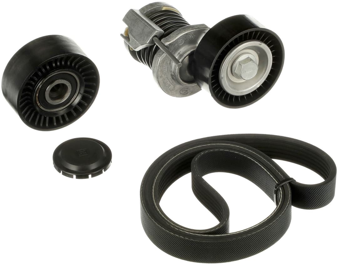 Set curea transmisie cu caneluri GATES Micro-V® UNIQUE FIT K016PK1550XS