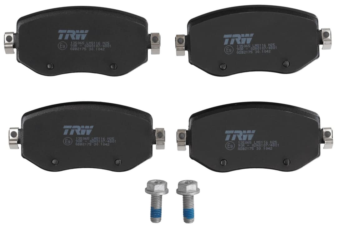 set placute frana,frana disc TRW GDB2175