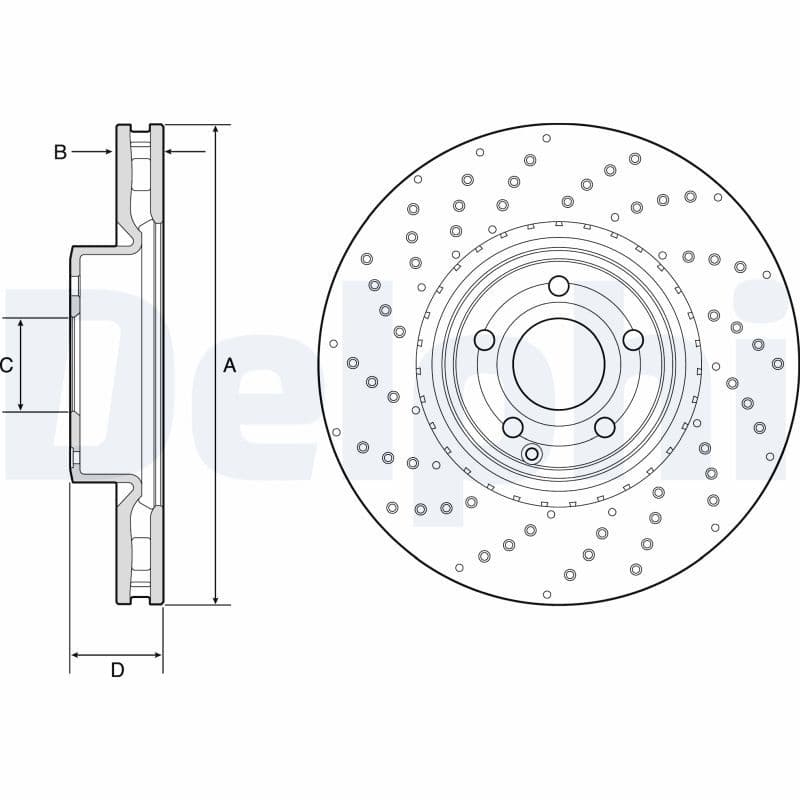 Disc frana DELPHI BG9216C