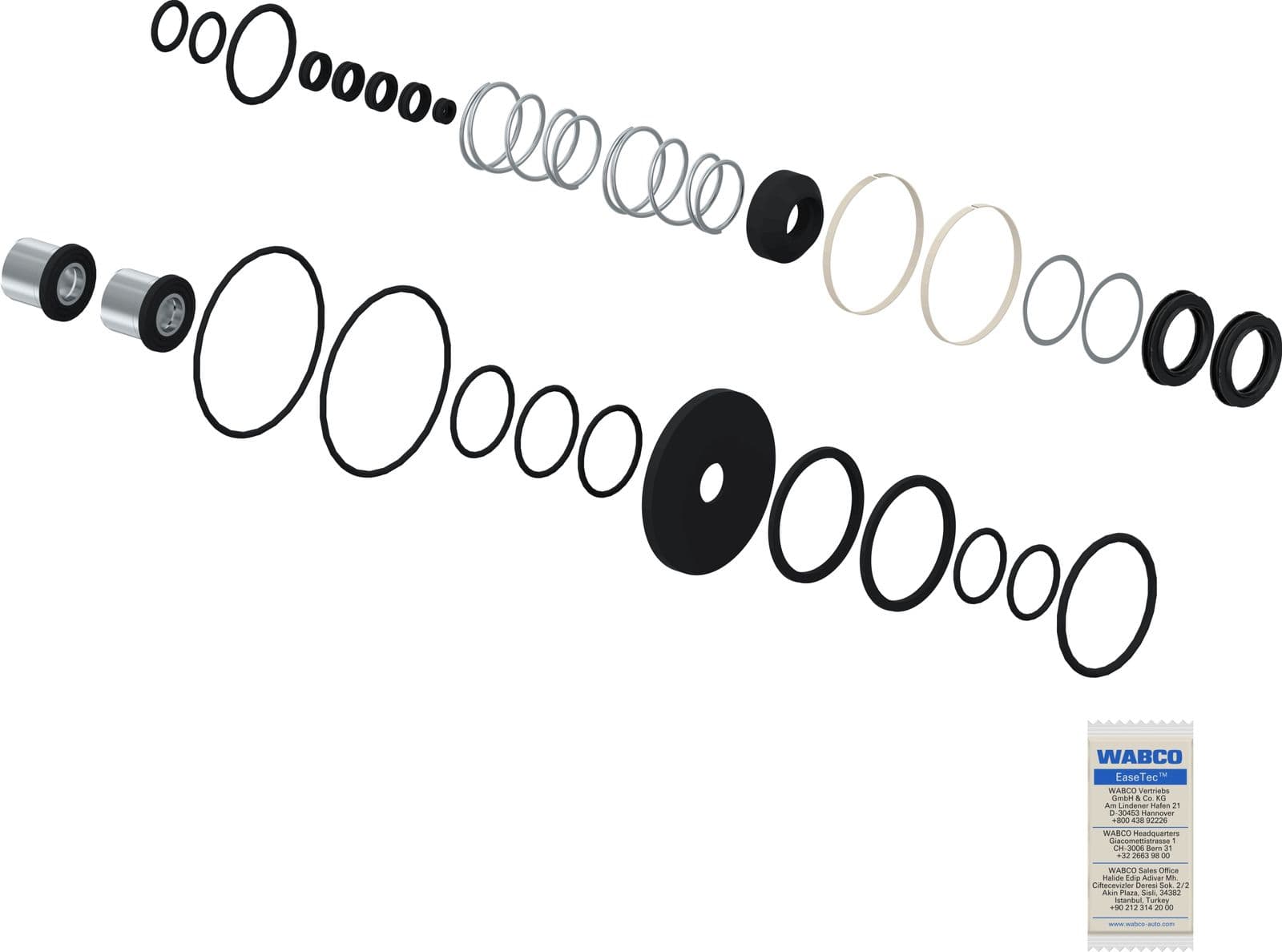 Set reparatie, supapa frana - frana de serviciu WABCO 4613199122