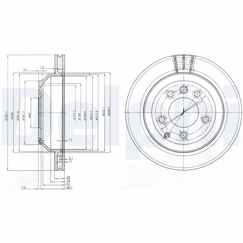 Disc frana DELPHI BG3775C