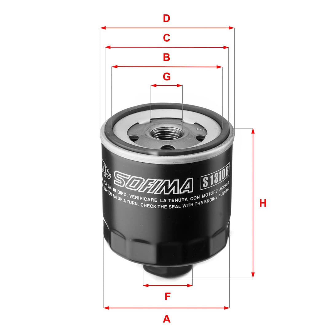 Filtru ulei SOFIMA S 1310 R