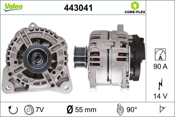 Generator / Alternator VALEO 443041