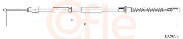 Cablu, frana de parcare COFLE 10.9893