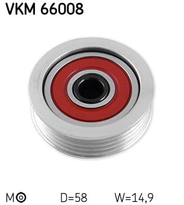 Intinzator curea, curea distributie SKF VKM 66008