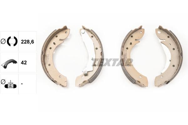Set saboti frana TEXTAR 91052900