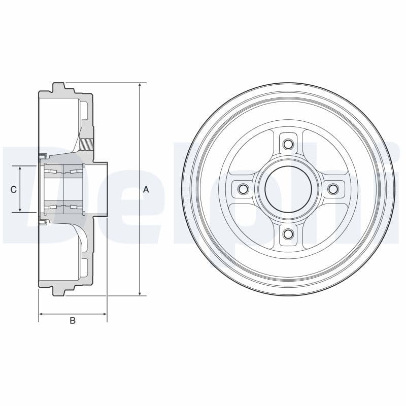 Tambur frana DELPHI BFR626
