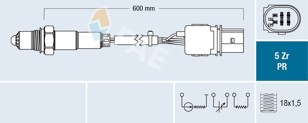 Sonda Lambda FAE 75030