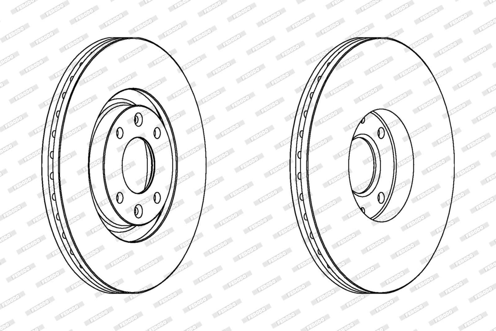 Disc frana FERODO DDF1442C