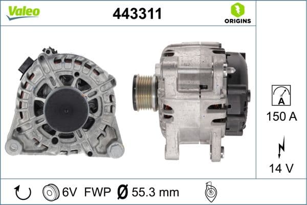 Generator / Alternator VALEO 443311