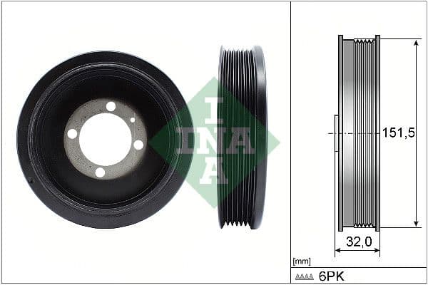 Fulie curea, arbore cotit Schaeffler INA 544 0123 10