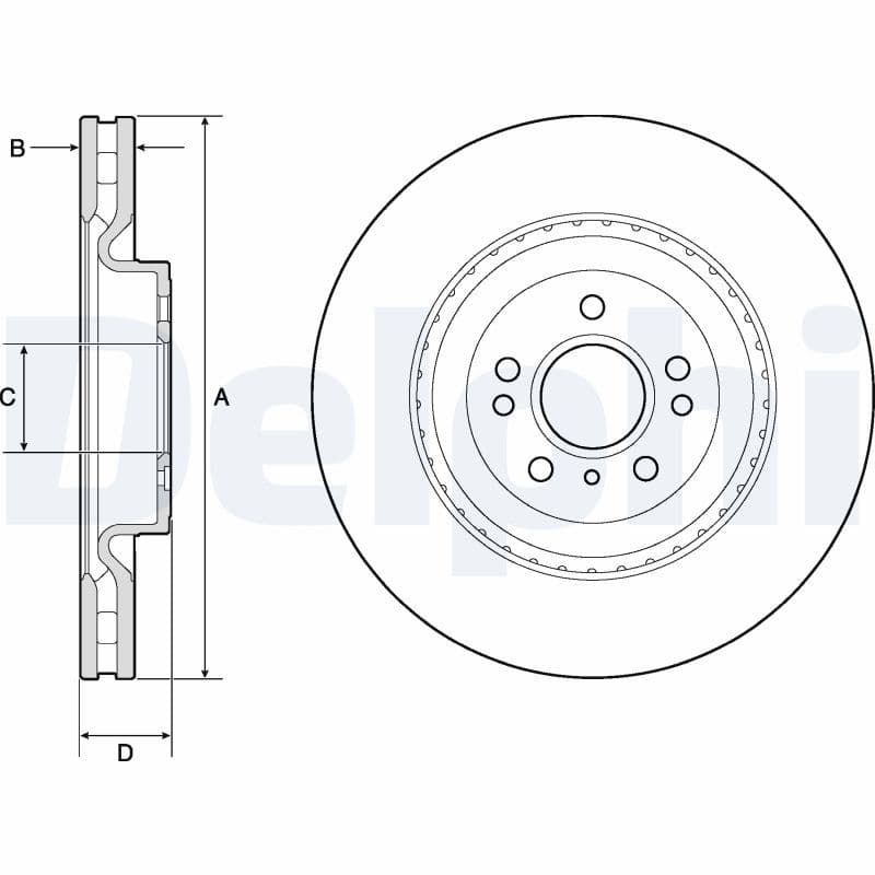 Disc frana DELPHI BG9175C