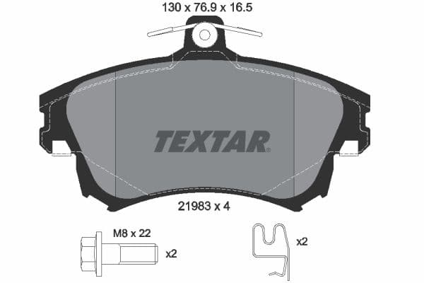 set placute frana,frana disc TEXTAR Q+ 2198304