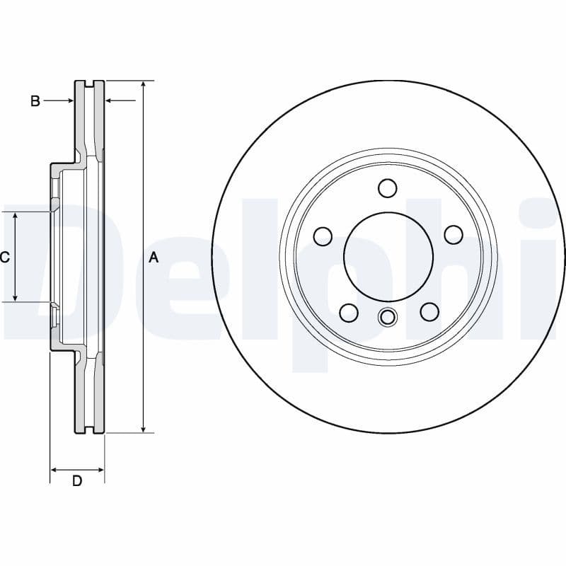 Disc frana DELPHI BG4771C