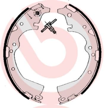 Set saboti frana BREMBO S 83 511