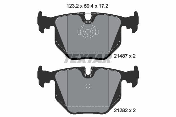 set placute frana,frana disc TEXTAR Q+ 2148703