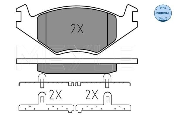 set placute frana,frana disc MEYLE -ORIGINAL: True to OE. 025 208 8719