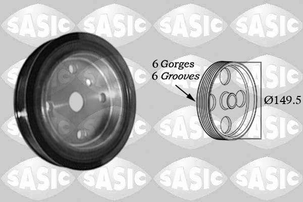 Fulie curea, arbore cotit SASIC 2156074