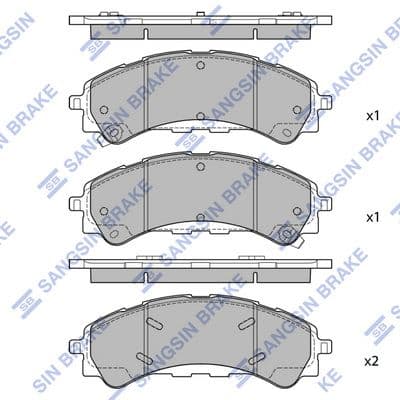 set placute frana,frana disc HI-Q SP4445