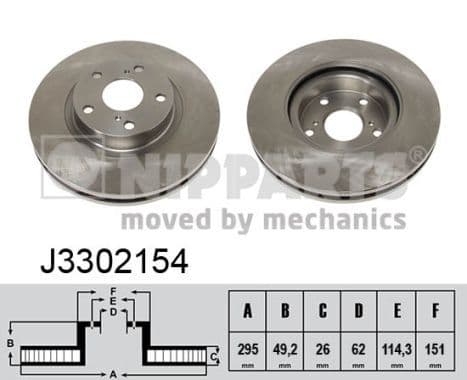Disc frana NIPPARTS J3302154