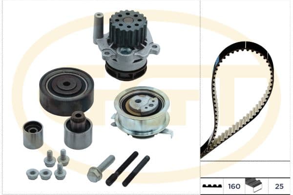 Set pompa apa + curea dintata GGT KPA20100