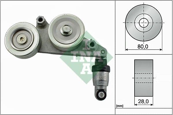 Amortizor vibratii, curea transmisie cu caneluri Schaeffler INA 534 0415 10