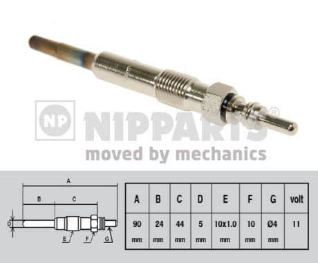 Bujie incandescenta NIPPARTS J5715014