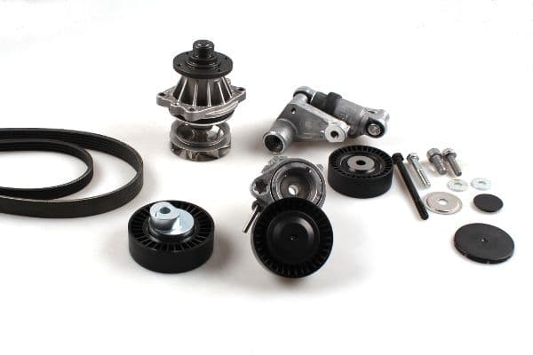 Pompa apa + Set curea transmisie cu caneluri HEPU PK04721