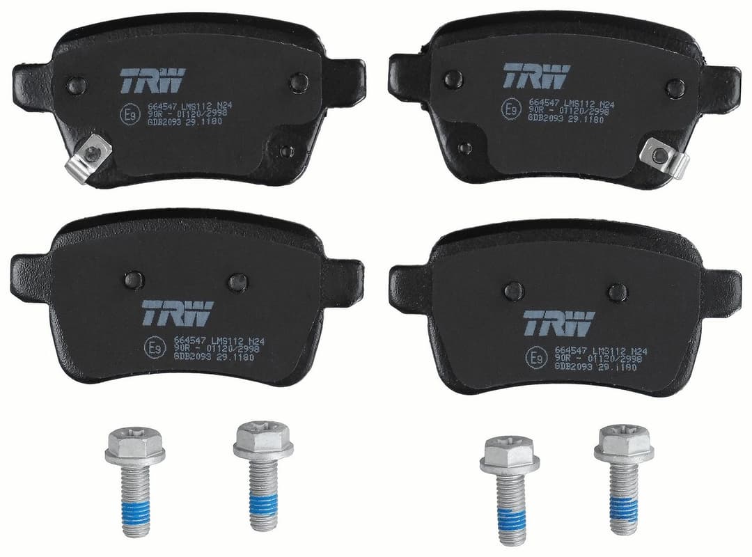 set placute frana,frana disc TRW GDB2093