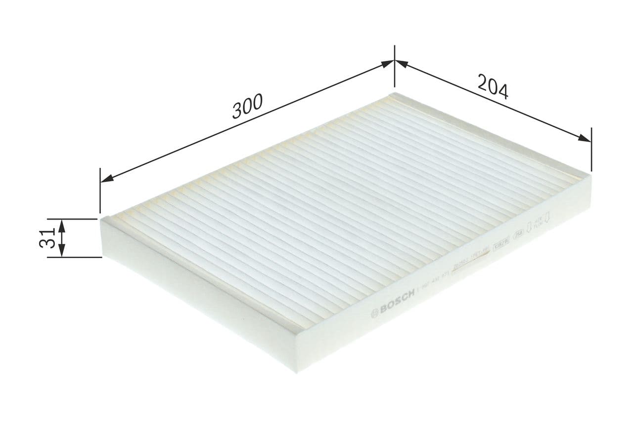 Filtru, aer habitaclu BOSCH 1 987 432 071